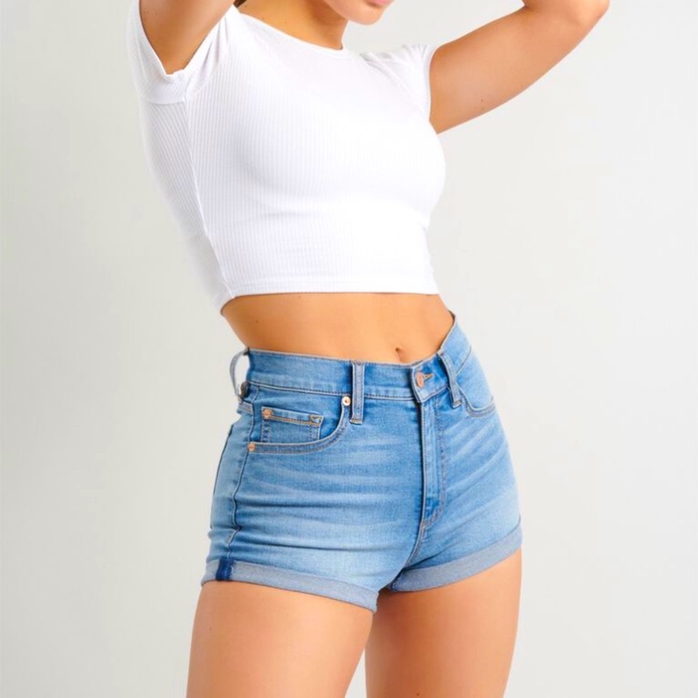 Garage Jegging Shorts High Rise